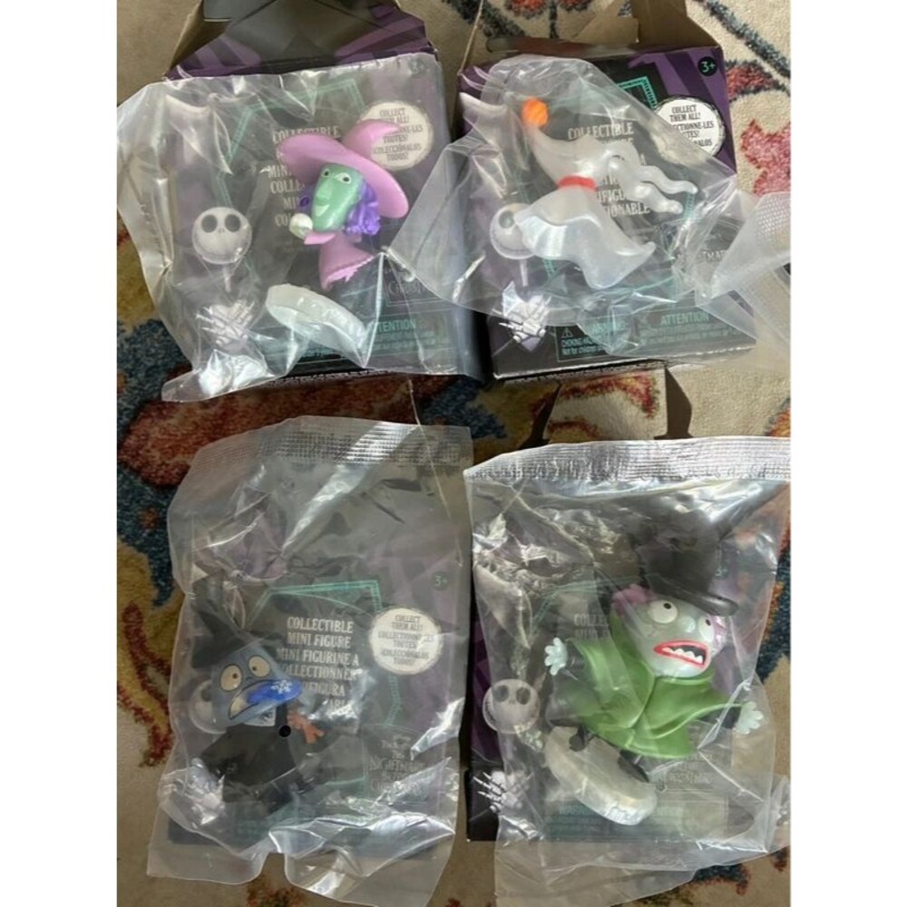 Disney Nightmare Before Christmas Mini Figures Lot of 4 Just Play